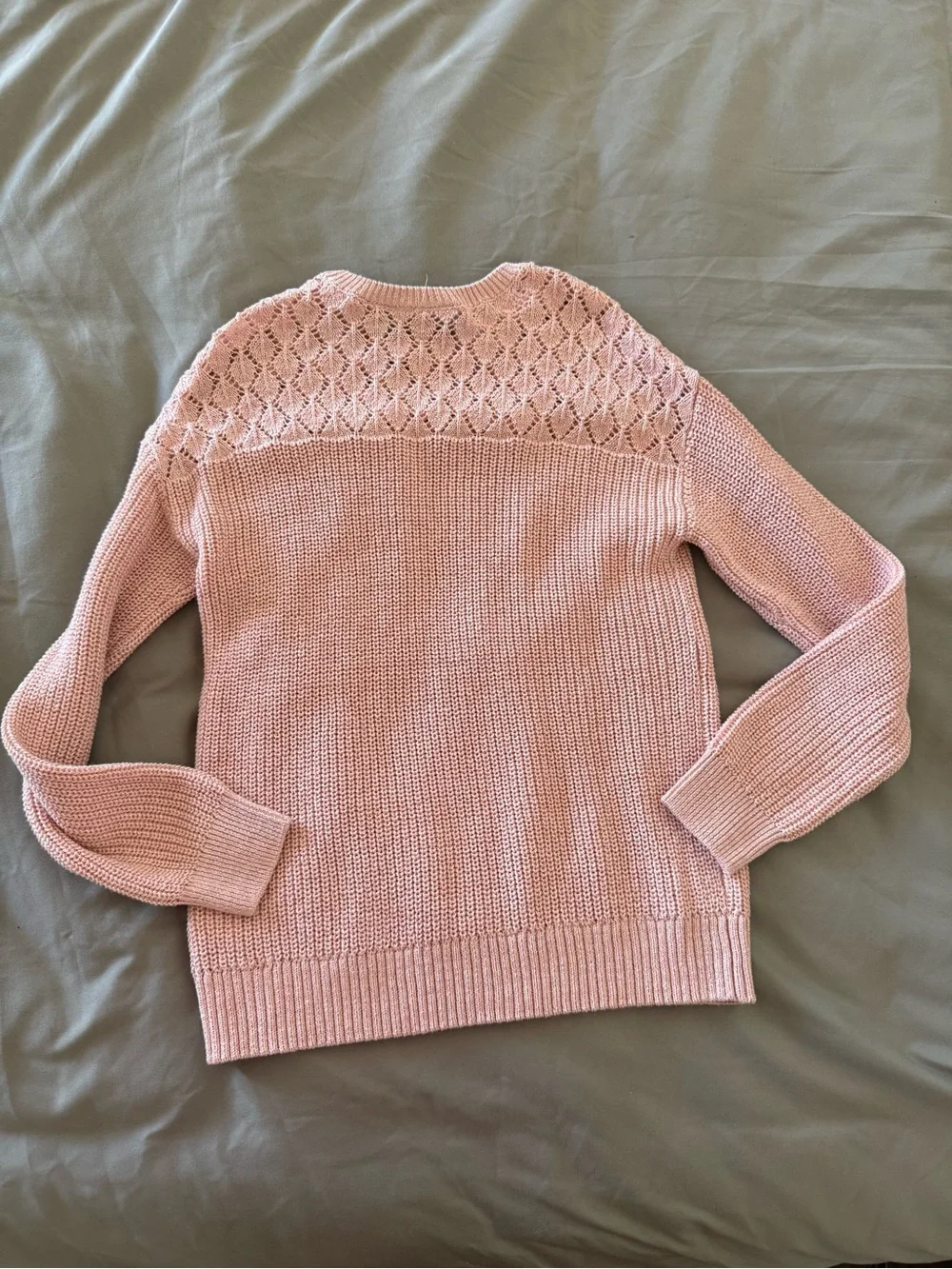 The Children's Place Blush Pink Fringe Knit Sweater
